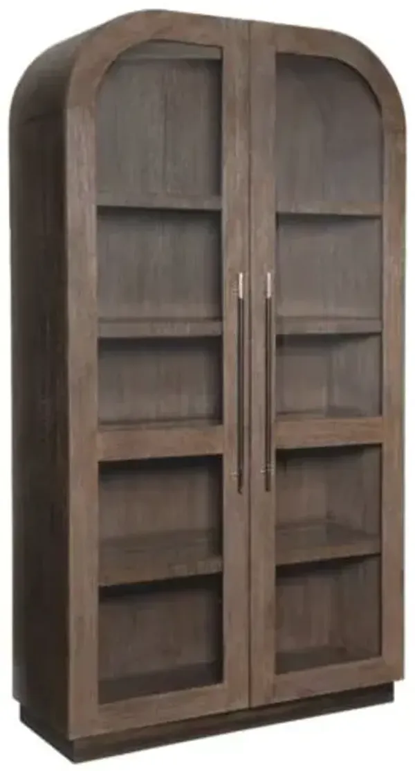 Modern Mood Display Cabinet - Hooker Furniture - Brown