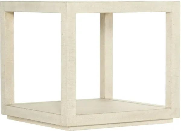 Cascade Burlap End Table, Pebble Beach