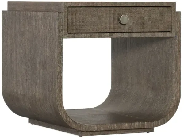 Modern Mood 1-Drawer Raffia End Table