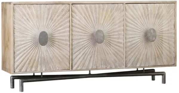 68" 3-Door Entertainment Console, Light Mango
