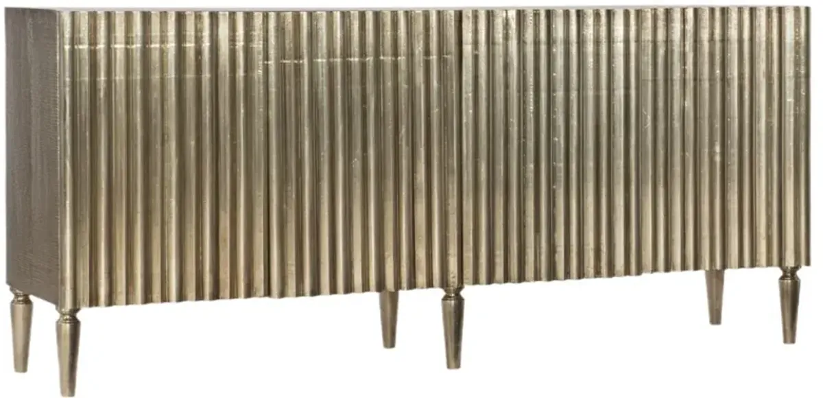 German Silver 4-Door Console