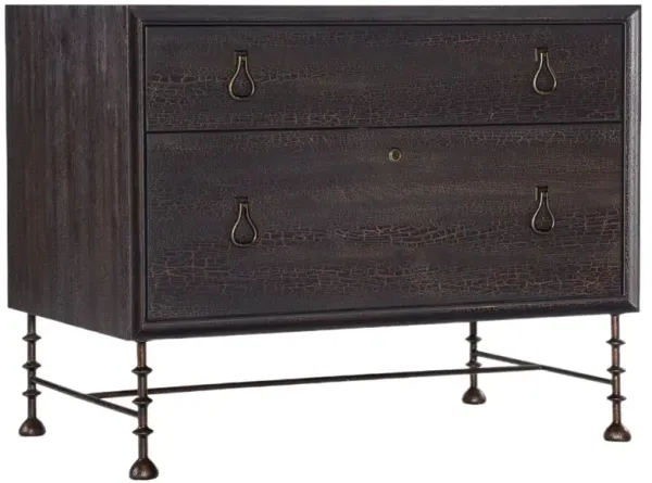 Big Sky Lateral File Cabinet, Charred Timber