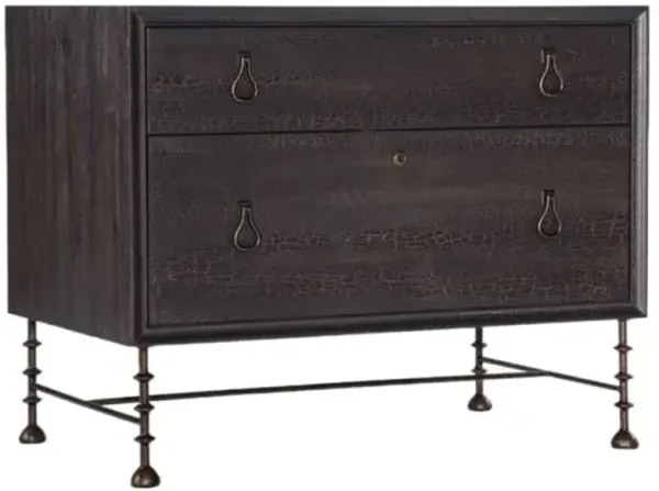 Big Sky Lateral File Cabinet - Charred Timber - Hooker Furniture - Black