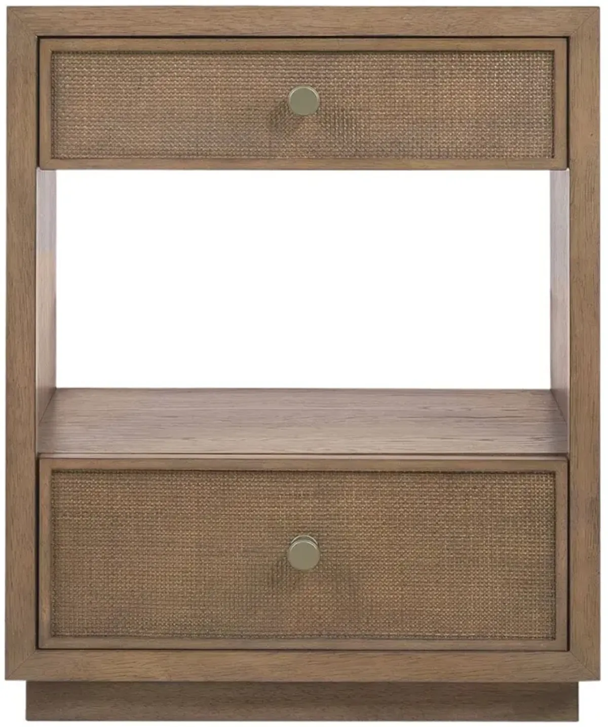 Sonnet 2-Drawer Cane Nightstand, Wren