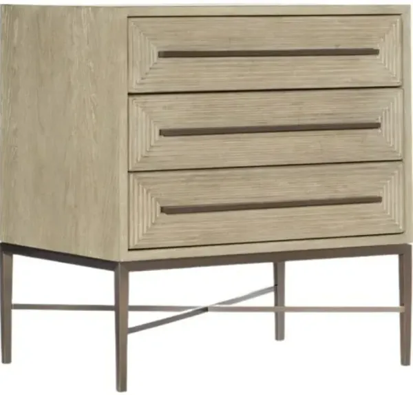 Cascade 3-Drawer Nightstand - Terrain - Hooker Furniture