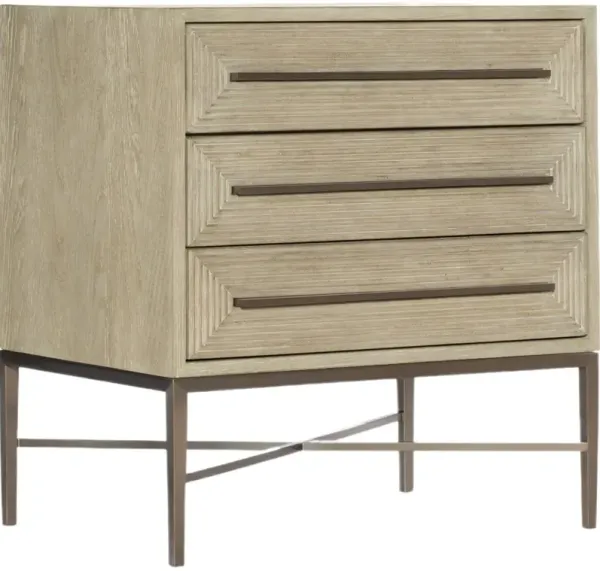 Cascade 3-Drawer Nightstand, Terrain