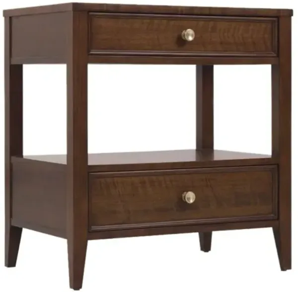 Archives 2-Drawer Nightstand - Dark Brown - Hooker Furniture