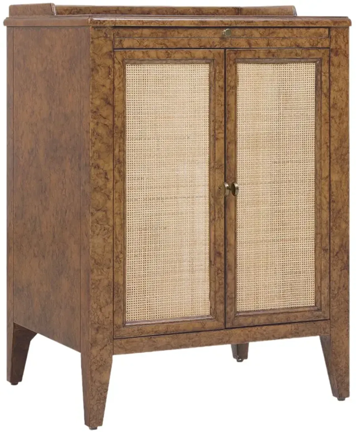 Archives 2-Door Nightstand, Medium Brown