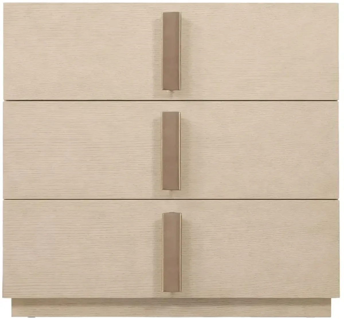 Westwood 3-Drawer Nightstand, Polished Limestone