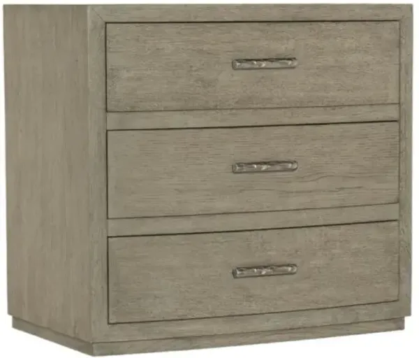 Linville Falls Ashford 3-Drawer Nightstand - Mink - Hooker Furniture