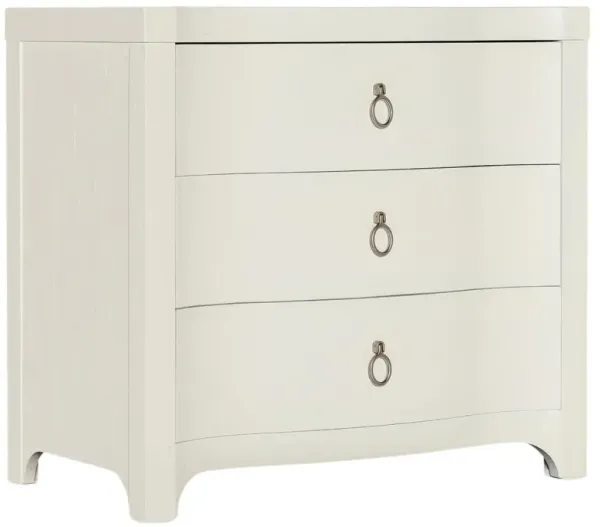 Serenity Antigua 3-Drawer Nightstand, Shell