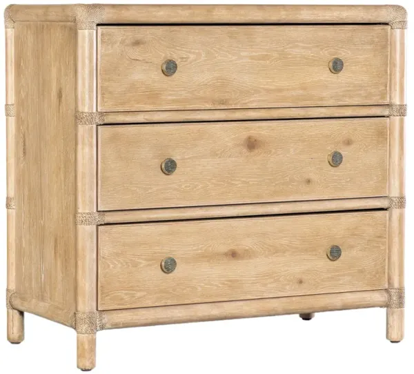 Retreat Pole Rattan 3-Drawer Nightstand