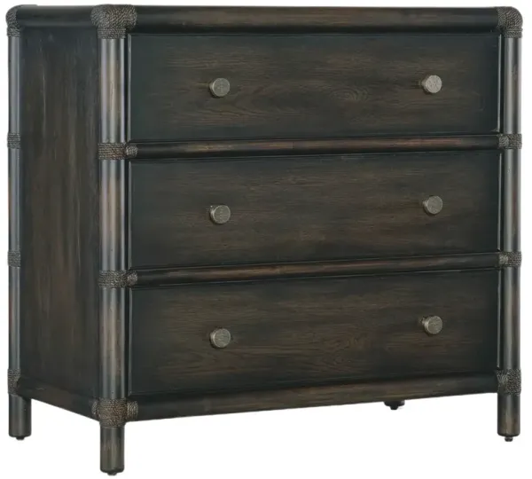 Retreat Pole Rattan 3-Drawer Nightstand