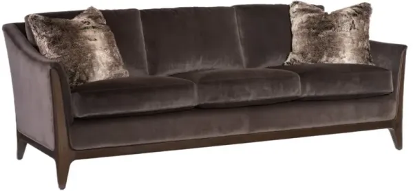 Sofia Velvet Sofa, Caviar/Merrimac Mink