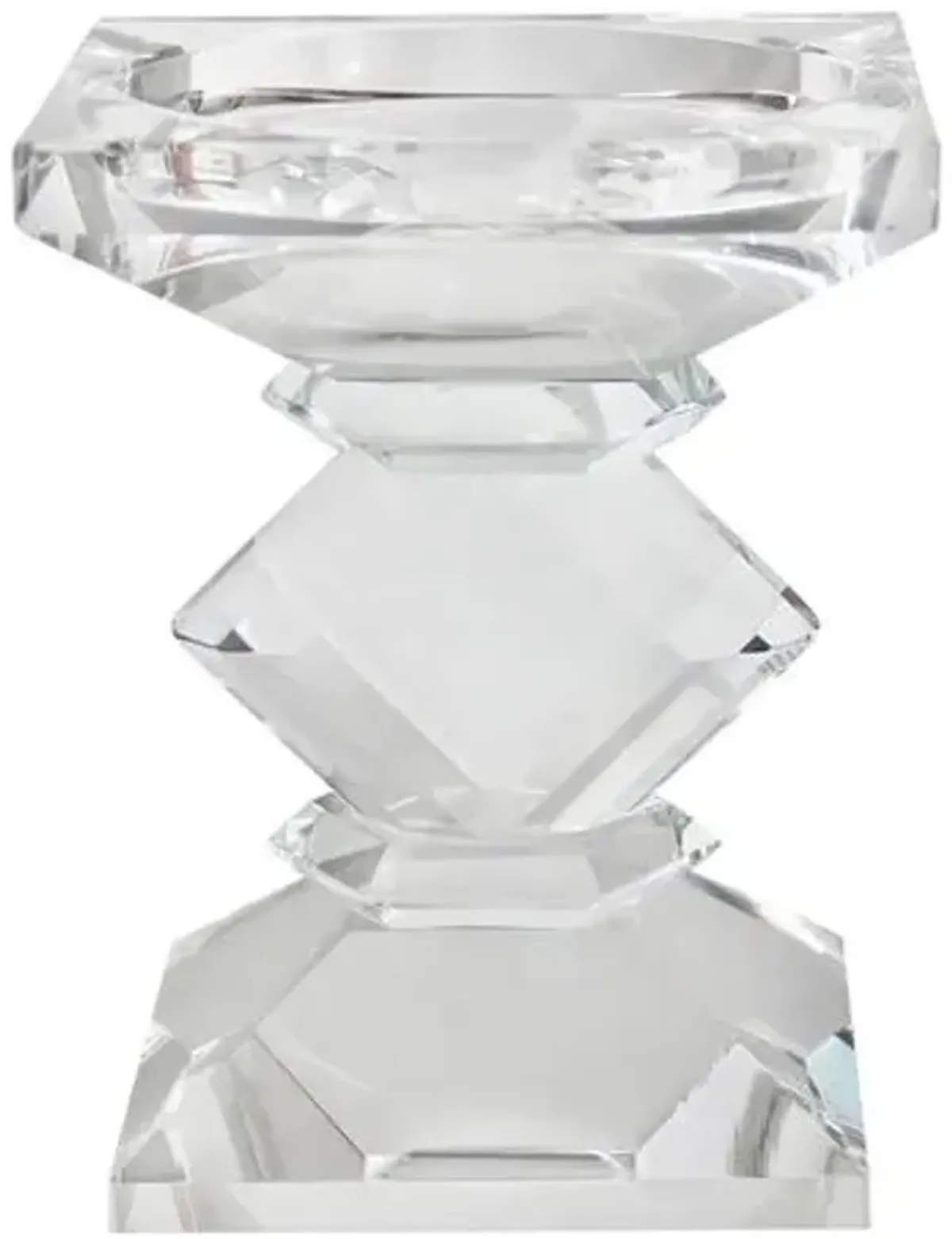 Sarenna Crystal Candleholder - Clear