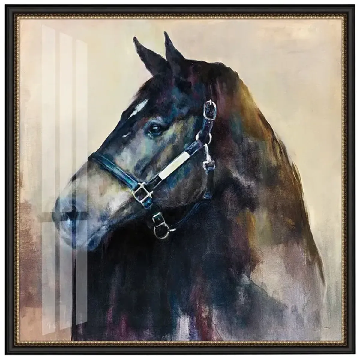 The Tale Of A Stallion, 39" x 39"