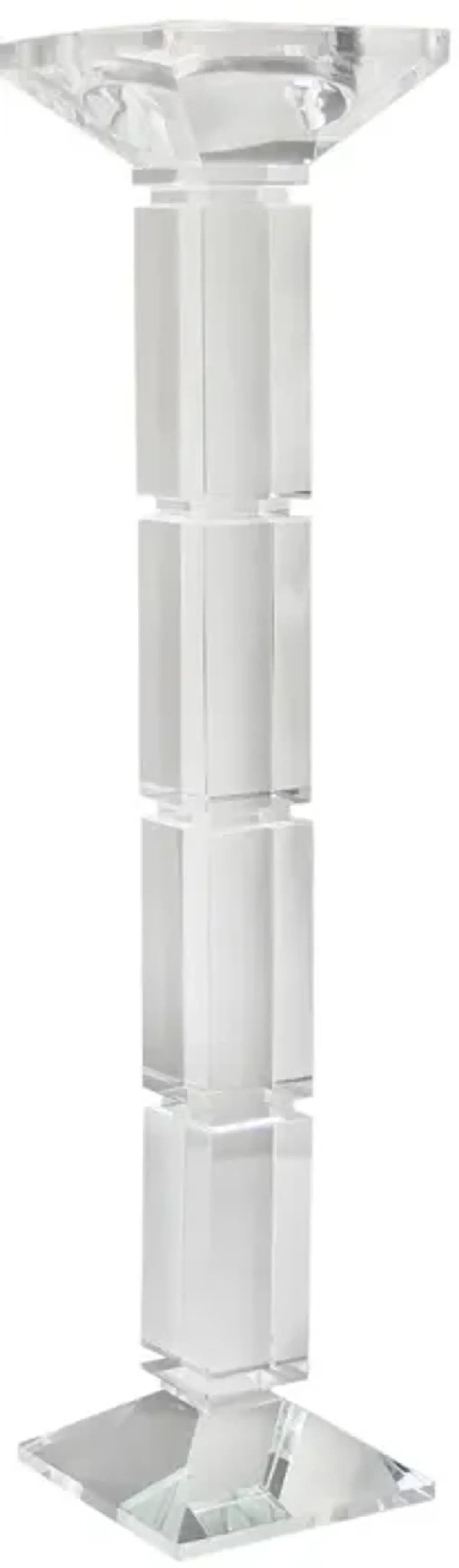 Marce Crystal Candleholder, Clear