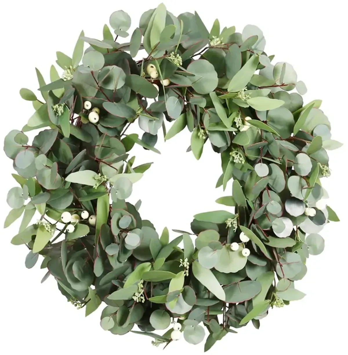 24" Eucalyptus I Wreath, Green