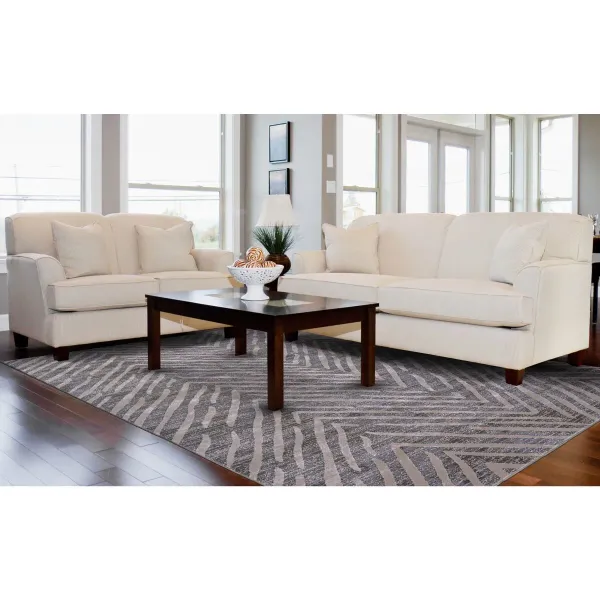 Vanhorn Modern Herringbone Rug