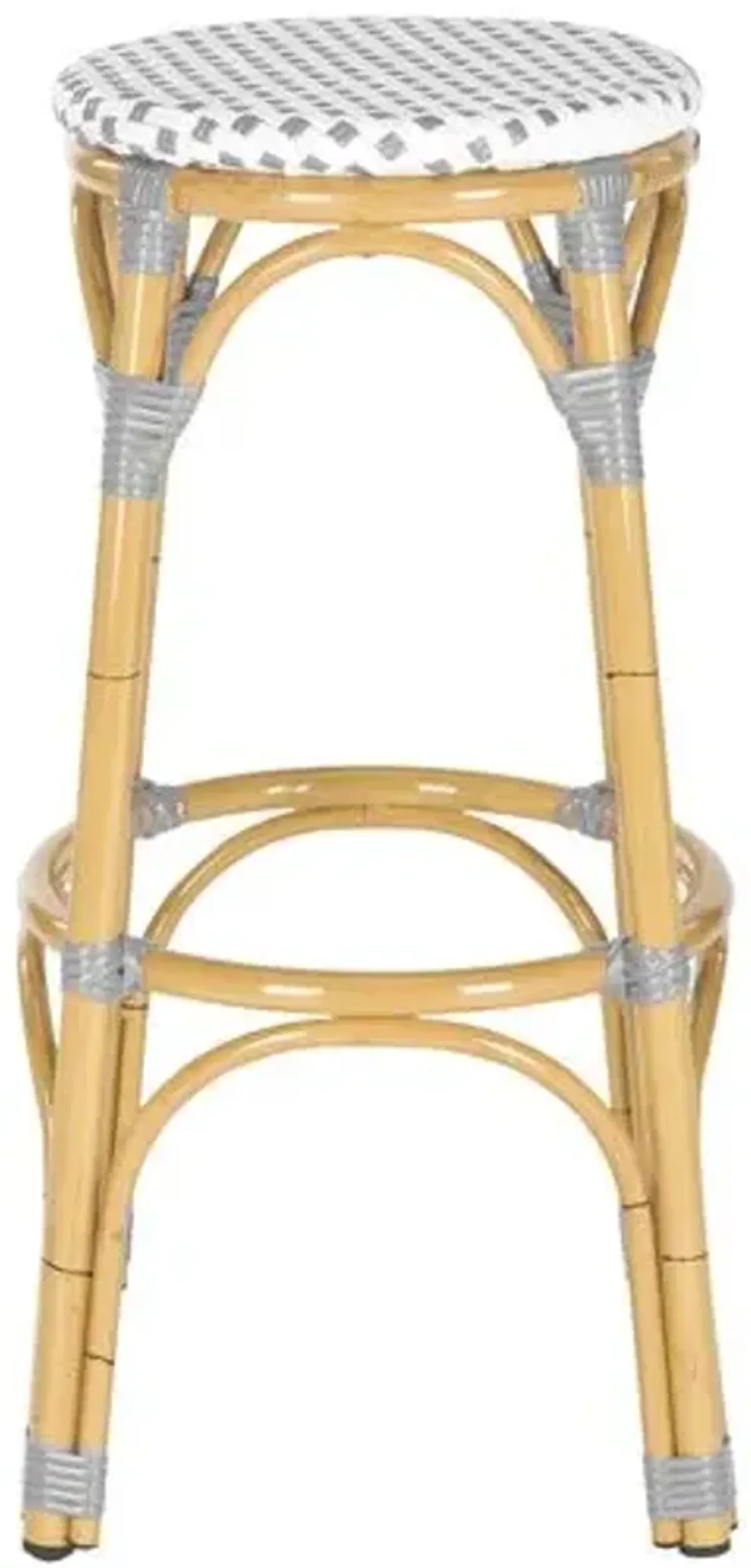 Isolde Outdoor Wicker Barstool - Gray