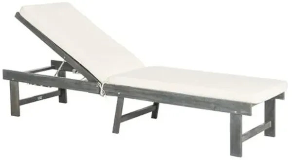 Daxton Outdoor Lounge Chair - Ash Grey/Beige - Gray