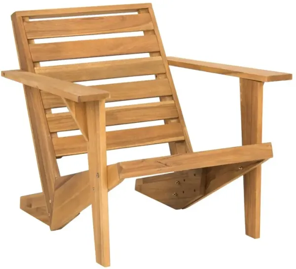 Melisande Outdoor Acacia Adirondack Chair
