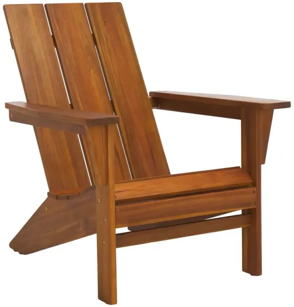 Bexley Outdoor Teak Adirondack Chair, Natural