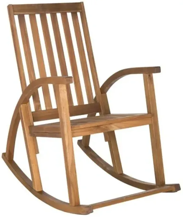 Tallis Outdoor Acacia Rocking Chair - Brown