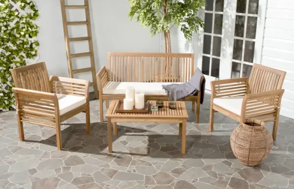 Peregrine 4 Pc Outdoor Acacia Lounge Set