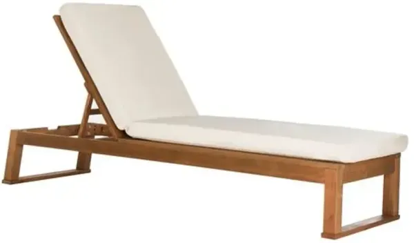 Jessen Outdoor Eucalyptus Sunlounger - Beige