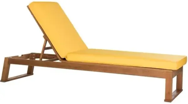 Jessen Outdoor Eucalyptus Sunlounger - Yellow
