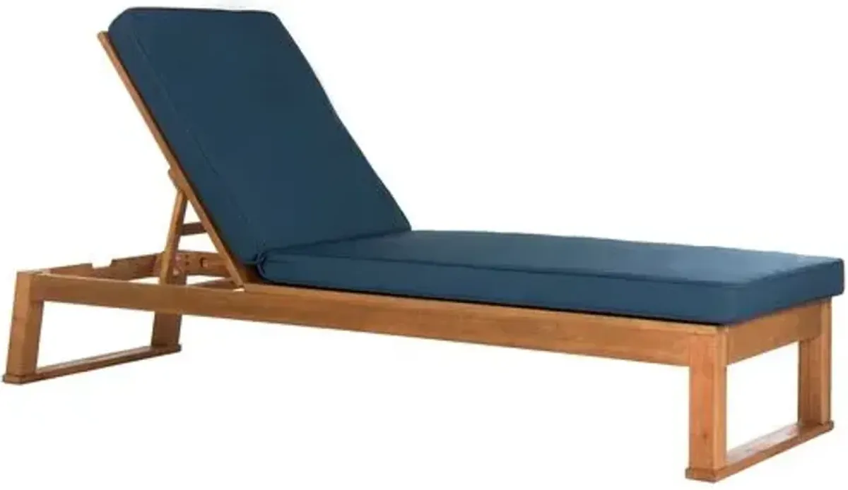 Jessen Outdoor Eucalyptus Sunlounger - Brown