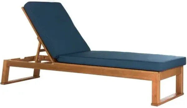 Jessen Outdoor Eucalyptus Sunlounger - Brown