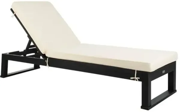 Jessen Outdoor Eucalyptus Sunlounger - Black