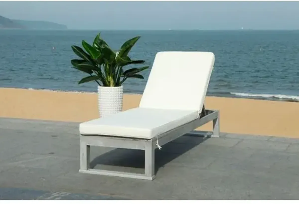 Jessen Outdoor Eucalyptus Sunlounger - Gray