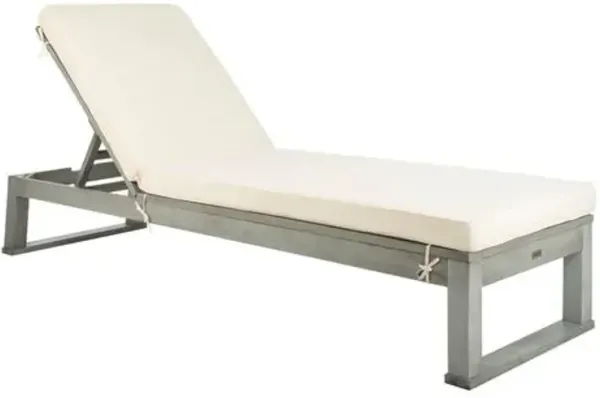 Jessen Outdoor Eucalyptus Sunlounger - Gray