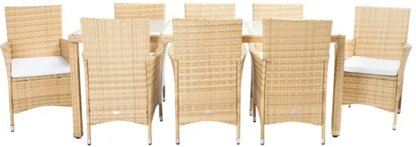Brixton 9 Pc Outdoor Wicker Dining Set