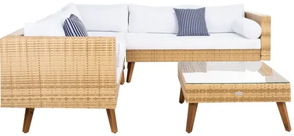 Calloway 2 Pc Outdoor Wicker Sectional Set