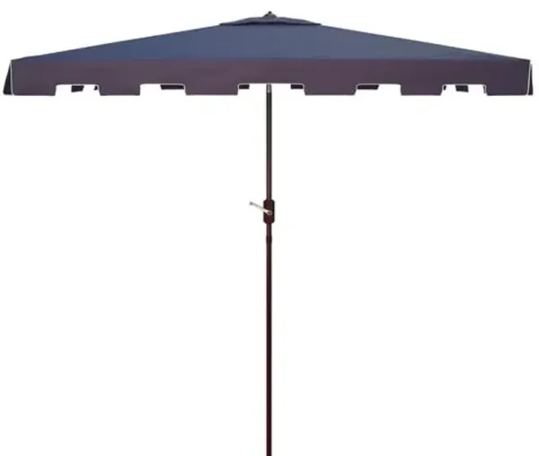 Quintus Outdoor 6.5x10 Ft Rectangular Crank Umbrella - Blue