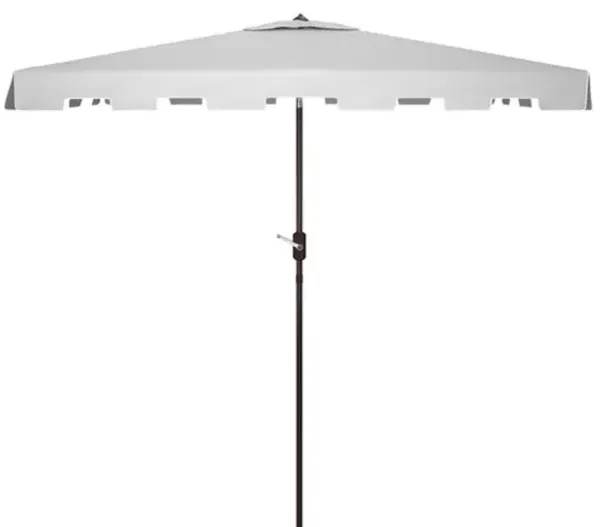 Quintus Outdoor 6.5x10 Ft Rectangular Crank Umbrella - Gray