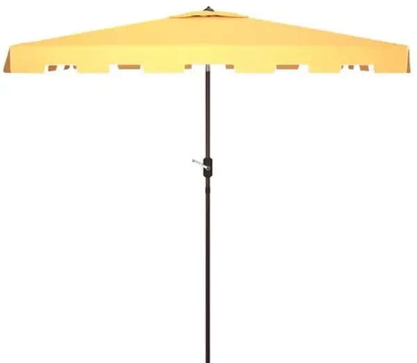 Quintus Outdoor 6.5x10 Ft Rectangular Crank Umbrella - Yellow