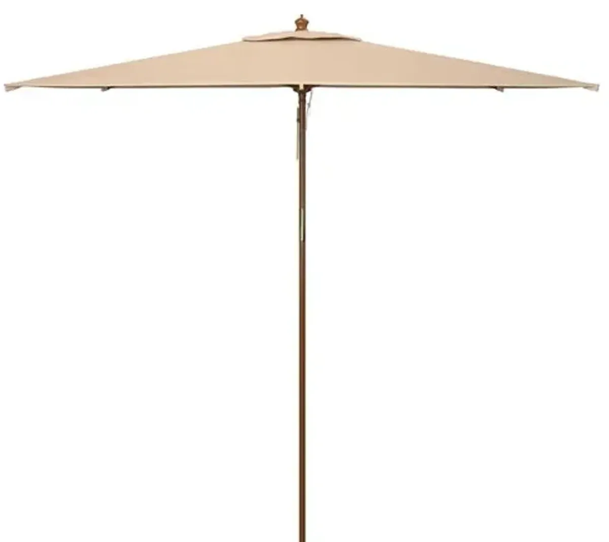 Adara Outdoor 10Ft Wood Umbrella - Beige