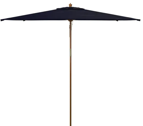 Adara Outdoor 10Ft Wood Umbrella - Blue