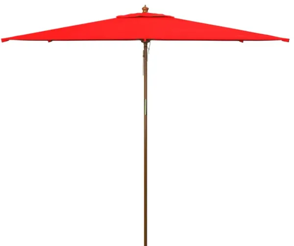Adara Outdoor 10Ft Wood Umbrella - Red