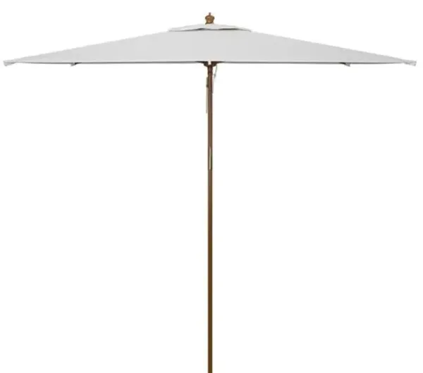 Adara Outdoor 10Ft Wood Umbrella - Ivory