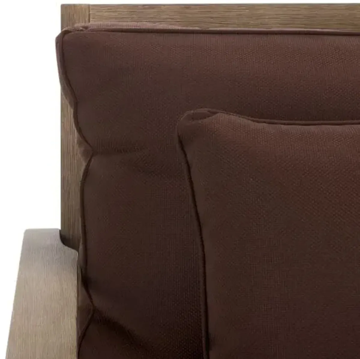 Orin Outdoor Eucalyptus Patio Armchair - Brown