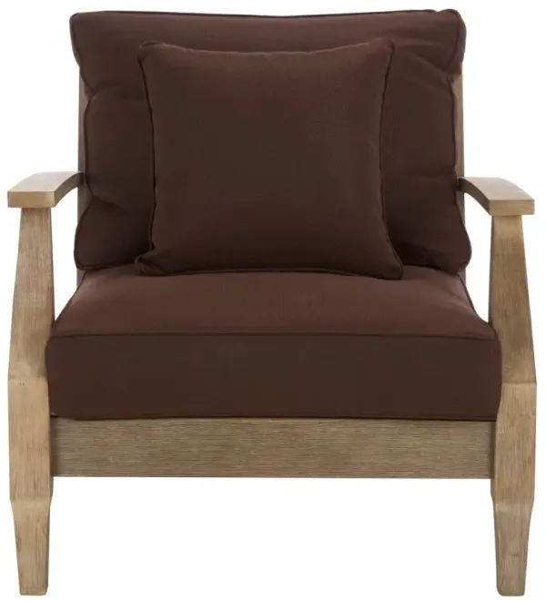 Orin Outdoor Eucalyptus Patio Armchair