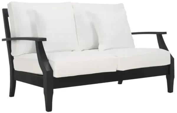 Orin Outdoor Eucalyptus Patio Loveseat