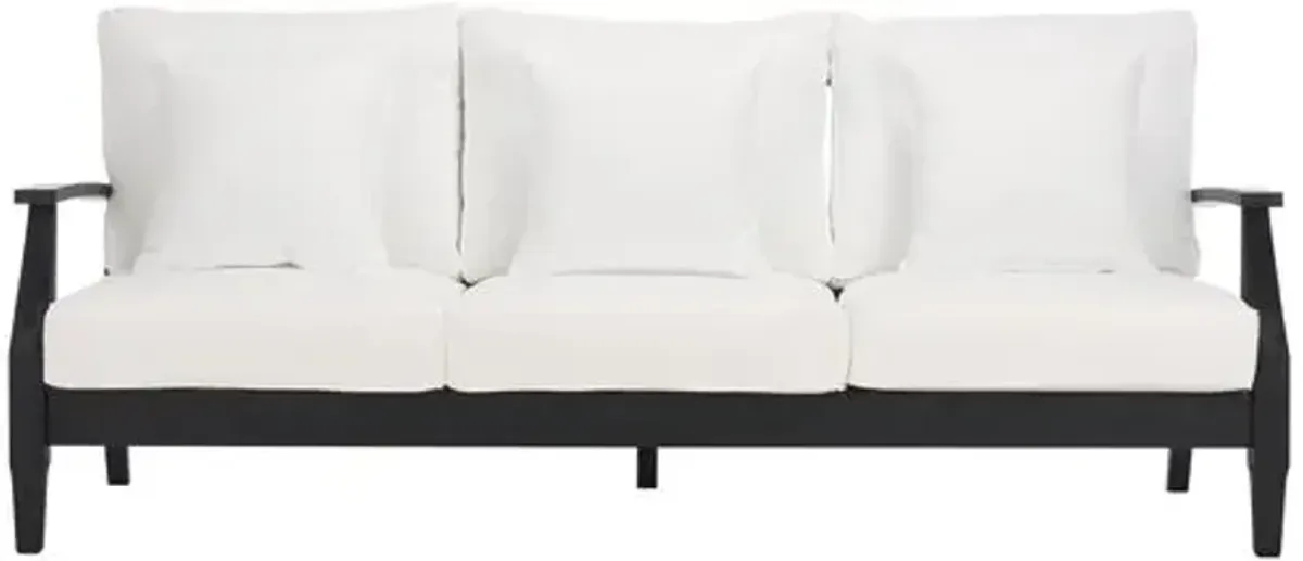 Orin Outdoor Eucalyptus Patio Sofa