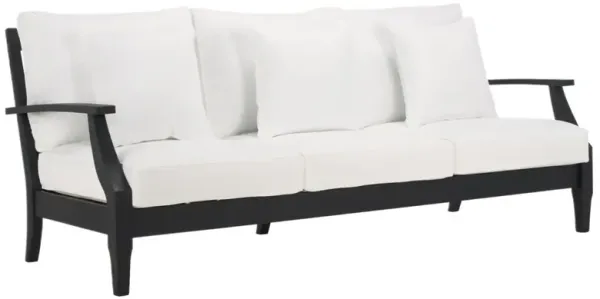 Orin Outdoor Eucalyptus Patio Sofa